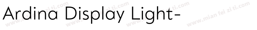Ardina Display Light字体转换